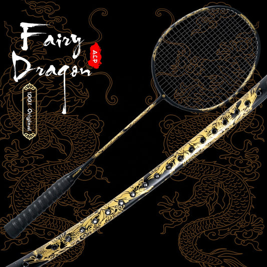 ALPSPORT FAIRY DRAGON  Badminton Racket 4U 22-26lbs 85g [ALP SL Carbon Fiber] - 1PC