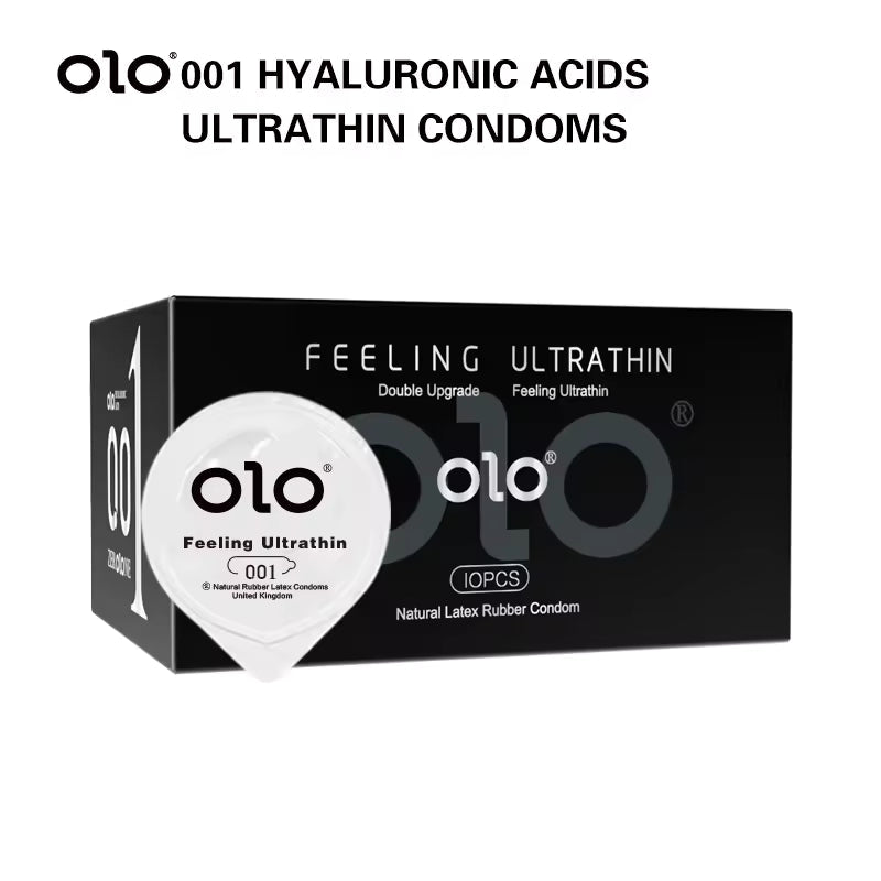 OLO 001 DELAY DRAGON CONDOM (10 PCS) - Round Packaging