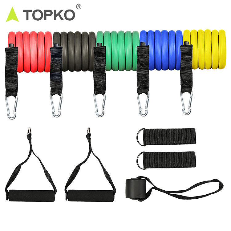 TOPKO Resistance Band Tube Set [Versatile and Portable]