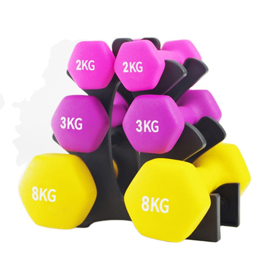 TOPKO Dumbbell Set [Hex design / Neoprene Coated]