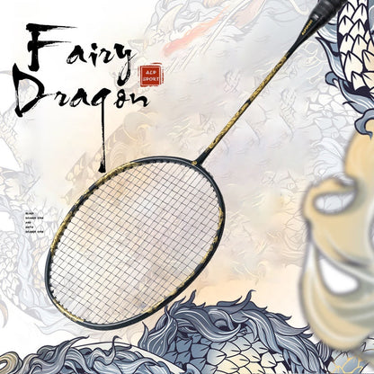 ALPSPORT FAIRY DRAGON  Badminton Racket 4U 22-26lbs 85g [ALP SL Carbon Fiber] - 1PC