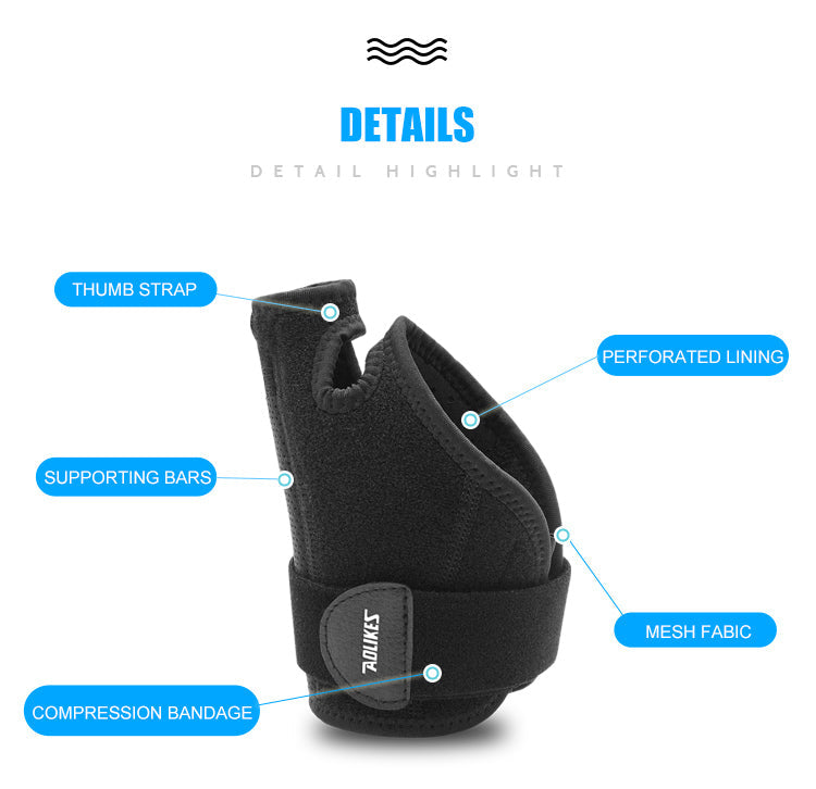 Aolikes C-1681 Unisex Wrist Brace with Thumb Support