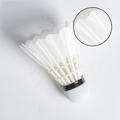 ALP SPORT SY808 - ALP 808 12pcs/Tube Shuttlecocks White Goose Feather 76-77