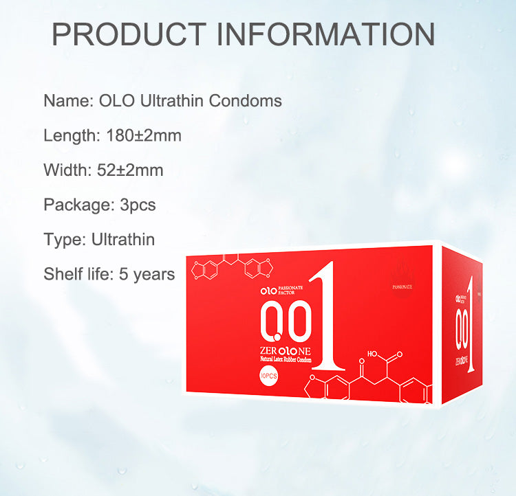 OLO 001 DELAY DRAGON CONDOM (10 PCS) - Round Packaging