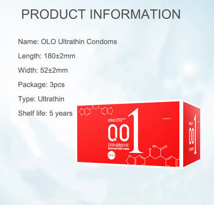 OLO 001 DELAY DRAGON CONDOM (10 PCS) - Round Packaging