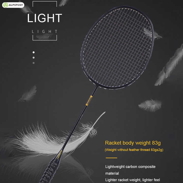 ALPSPORT  ALP ZJ 4U Super Light 28Lbs Professional Badminton Racket [100% Carbon Fiber] - 1PC