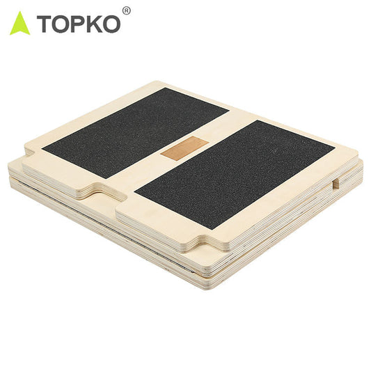 TOPKO Wooden Slant Board [Non-Slip Top Surface]