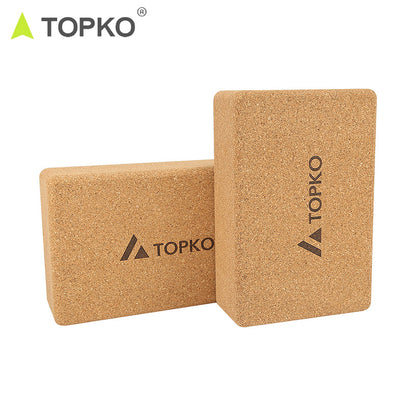 TOPKO Cork Yoga Block [Eco-friendly EVA]