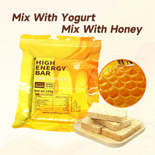 1 CASE - HONEY BUTTER High Energy Bar - 9 Boxes x 12 pcs - Exp. Date 2044