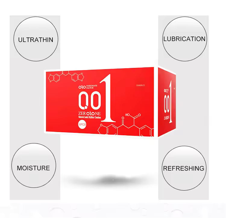 OLO 001 DELAY DRAGON CONDOM (10 PCS) - Round Packaging