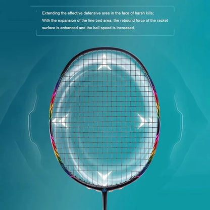 ALPSPORT ALP BBQ2.0 8U Badminton Racket 24-30Lbs [Super Light Titanium Alloy 100% Full Carbon Fiber] - 1PC