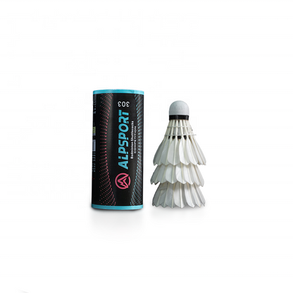 ALPSPORT 303 Badminton Balls [Tube Goose Feather] - 3PCS