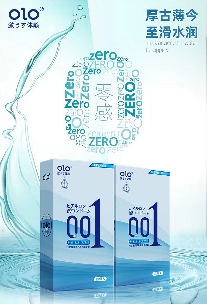 OLO JAPANESE ULTRA THIN CONDOM (10PCS )- Square Packaging