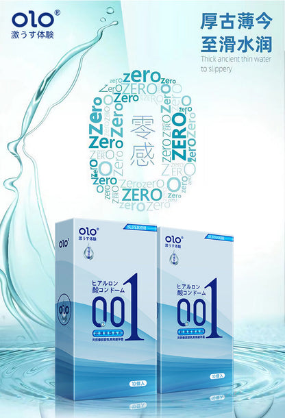 OLO JAPANESE ULTRA THIN CONDOM (10PCS )- Square Packaging
