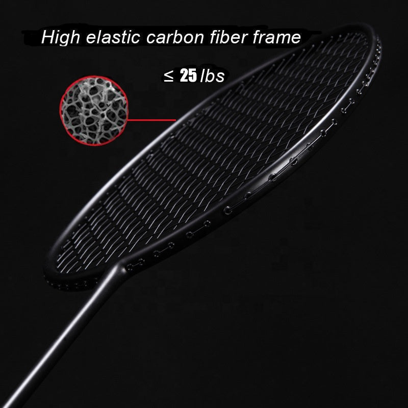 ALPSPORT RR 4U Badminton Racket - ALP G4 [100% Original Design Carbon Fiber] 22-25Lbs - 1PC