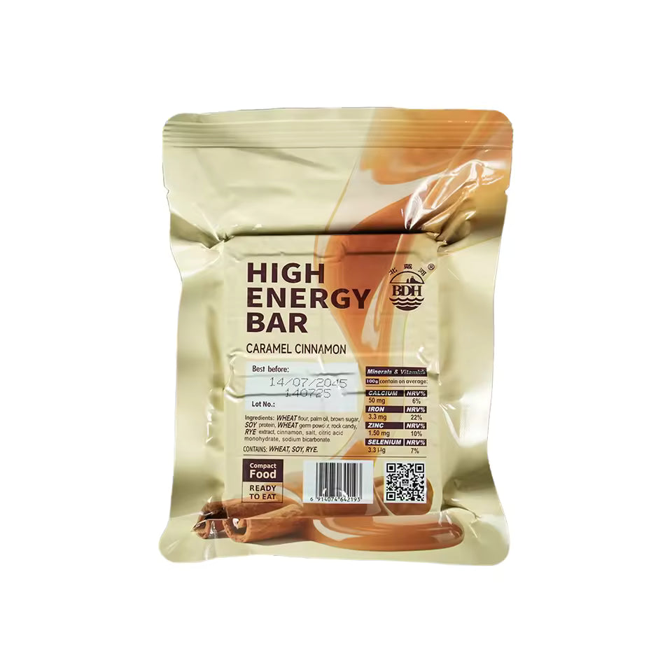 High Energy Bar 120g Exp. Date 2045 - CARAMEL CINNAMON