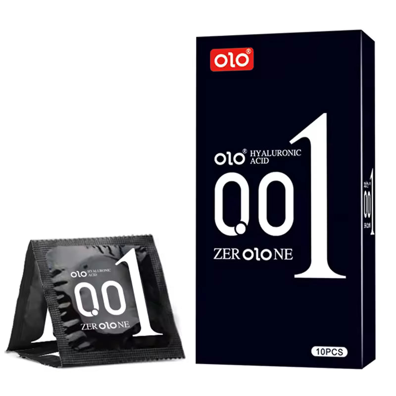 OLO 0.01 ULTRATHIN CONDOMS (10PCS) - Square Packaging