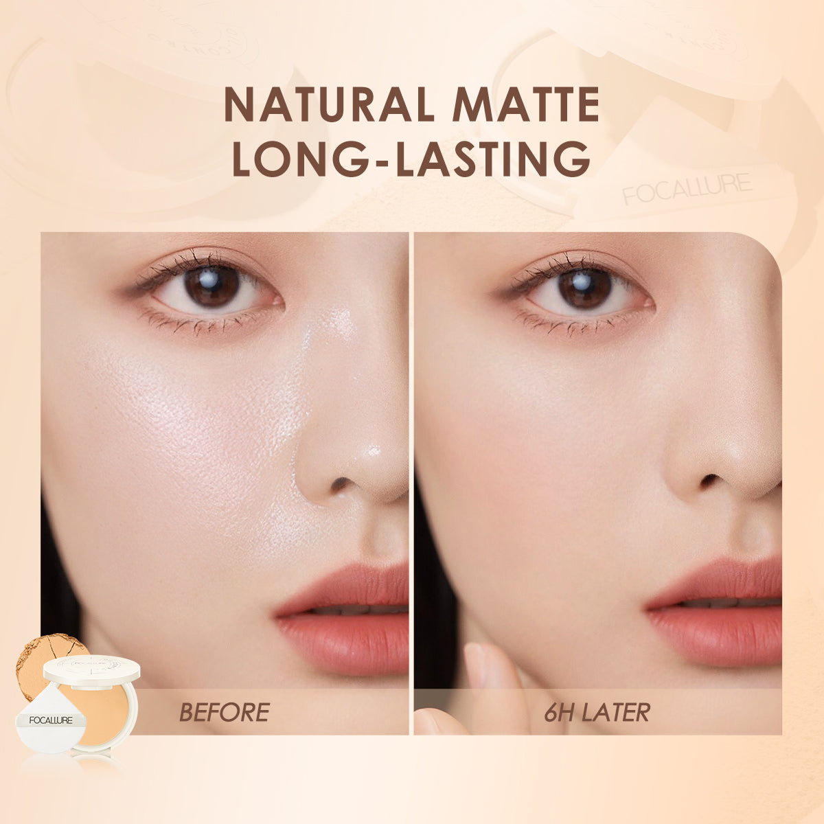 FOCALLURE Oil Control Matte Powder [ Natural Long Lasting ]