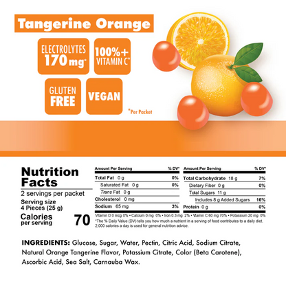 Bonk Breaker Energy Chews - Tangerine Orange - 1 pack