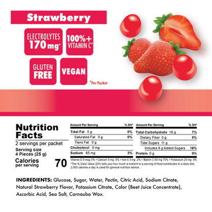 Bonk Breaker Energy Chews - Strawberry - 1 pack