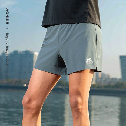 AONIJIE FM5199 Men's Outdoor Training Shorts - BLACK