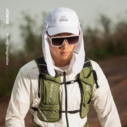 AONIJIE E4626 Sunscreen Hat with Detachable Shawl - GREY
