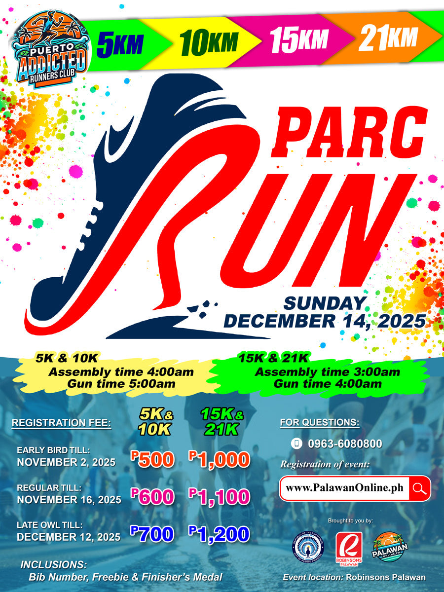 DECEMBER 14 - CHRISTMAS PARC RUN 5km, 10km, 15km & 21km at Robinsons Mall