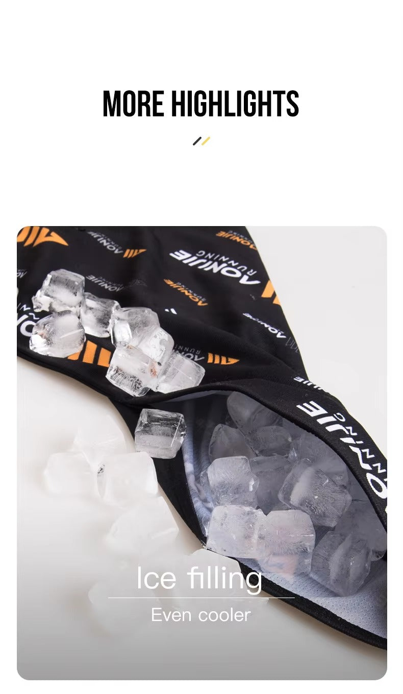 AONIJIE Sports Ice Towel - WHITE