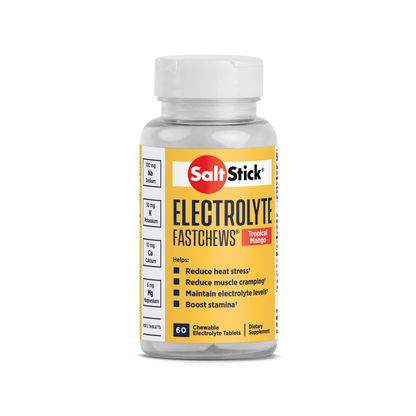 SaltStick Electrolyte Tropical Mango Fastchews - Bottle 60ct.