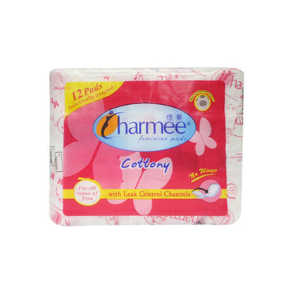 1 CASE - Charmee Sanitary Napkin for ALL Types of Flow w/o Wings [12's x 24 Packs]