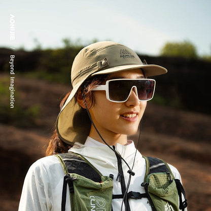 AONIJIE E4625  Shawl Hat Sunscreen Protection Caps - WHITE