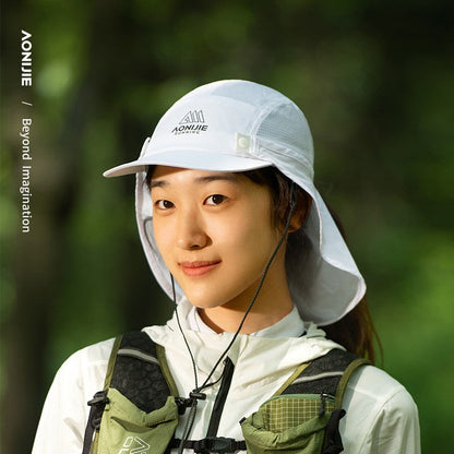 AONIJIE E4625  Shawl Hat Sunscreen Protection Caps - WHITE