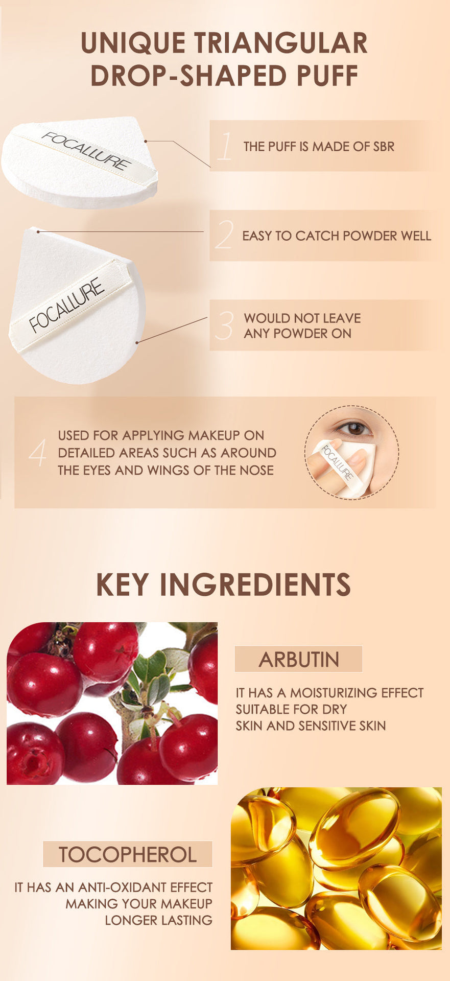 FOCALLURE Oil Control Matte Powder [ Natural Long Lasting ]