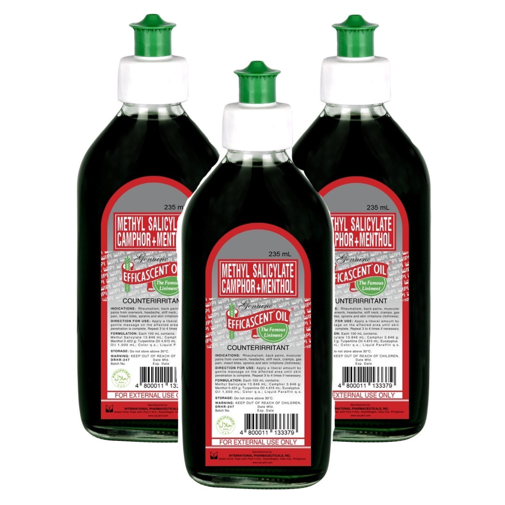Efficascent Oil Regular (235ML) - 3 BOTTLES