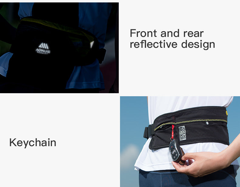 Aonijie W8117 Running Belt - BLACK