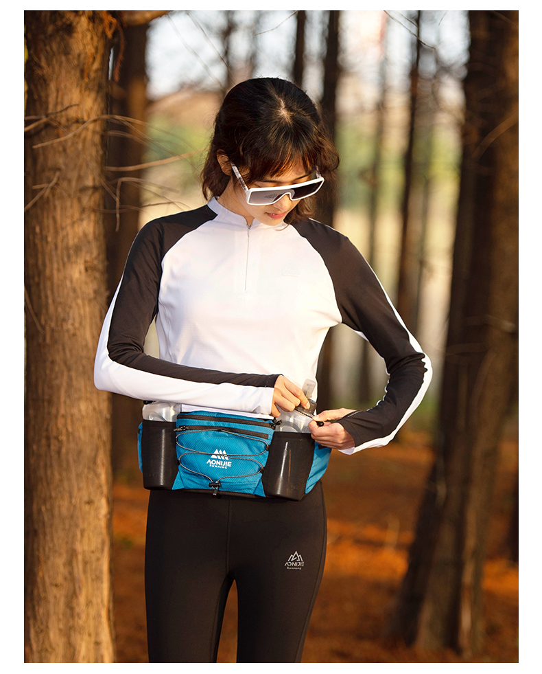AONIJIE W8120 Sports Waist Bag [Large capacity] - BLACK