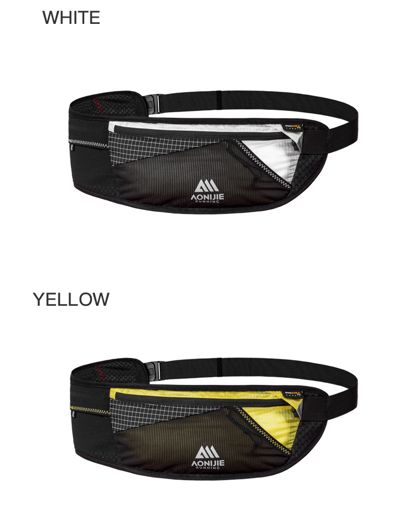 AONIJIE W8117 Sports Waist Bag [Large Capacity] - WHITE
