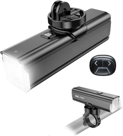 ROCKBROS 1500 Lumens BICYCLE FRONT LIGHT [Rechargeable]