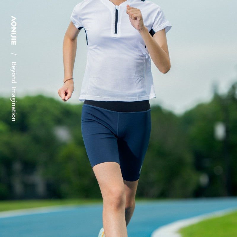 Aonijie FW5149 Women's Running Compression Shorts - BLACK