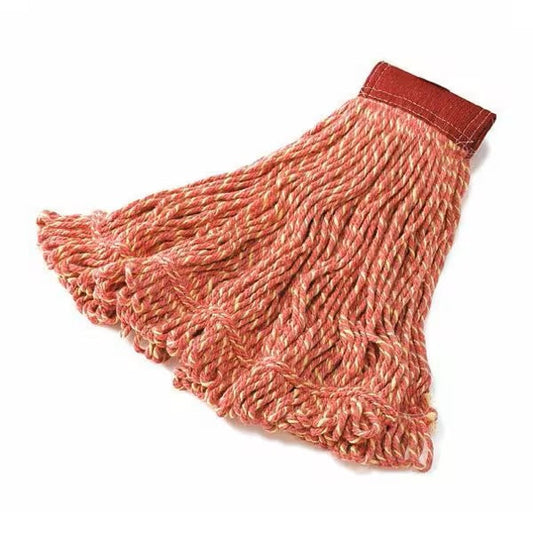 RUBBERMAID Super Stitch Blend Mop 1" HEADBAND [Red] - MEDIUM