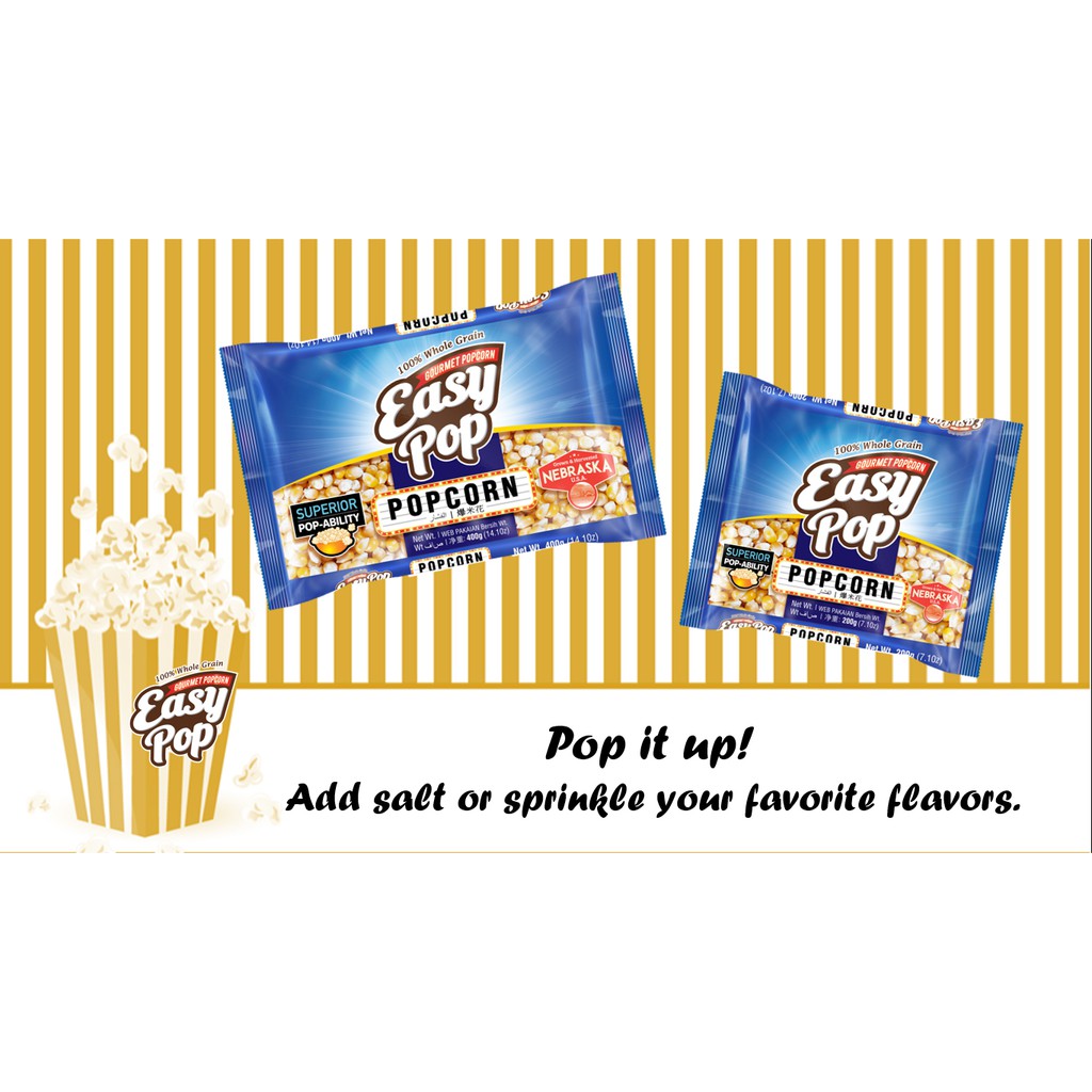 EASYPOP Gourmet Popcorn [400G x 30]