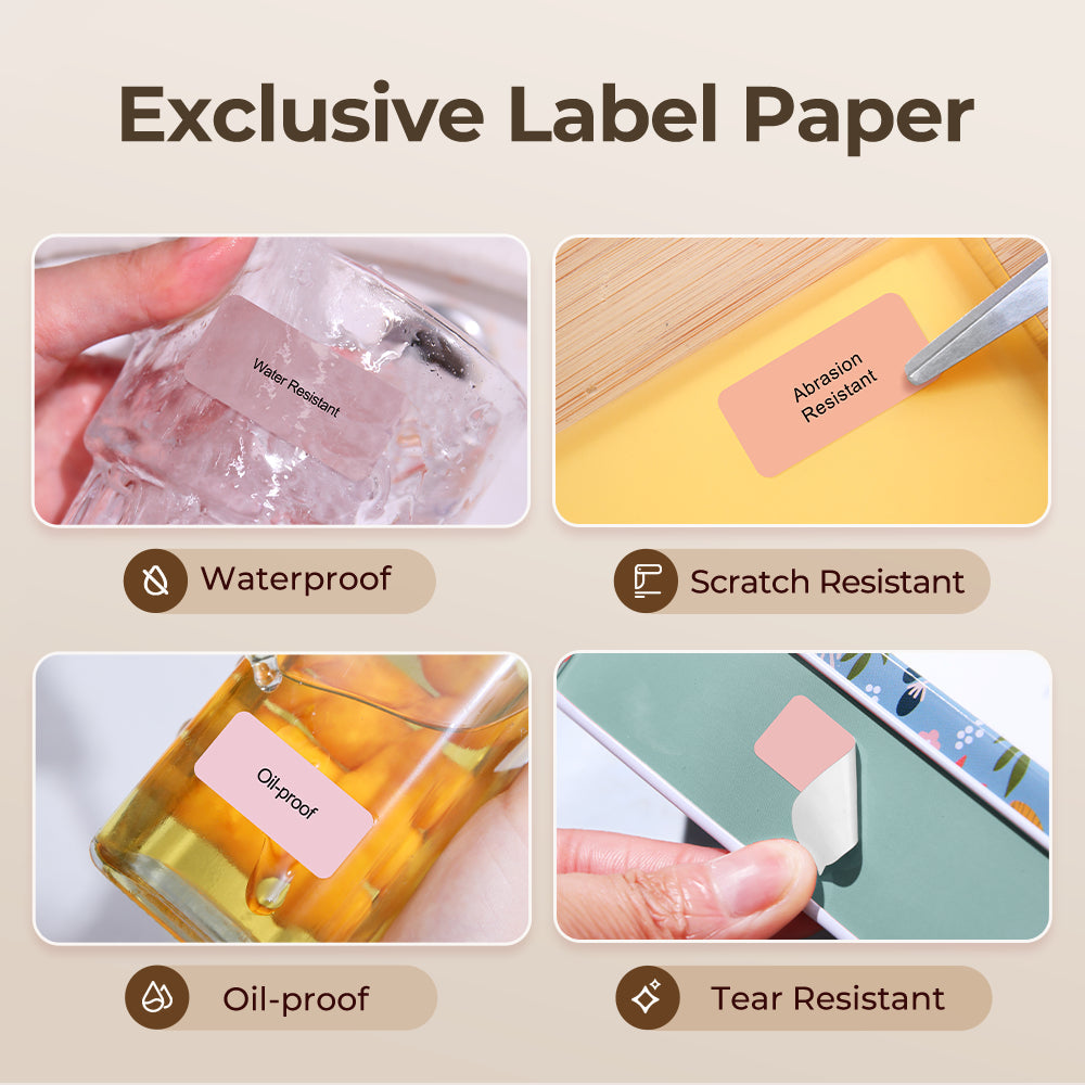 NIIMBOT [ D11/D110/D101/H1S ] Printable Thermal Label Sticker Paper - White 12-15mm