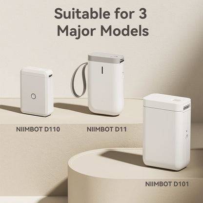 NIIMBOT [ D11/D110/D101/H1S ] Printable Thermal Label Sticker Paper - White 12-15mm