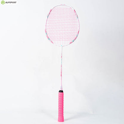 ALP SPORT TXCF 1pc 4U BADMINTON RACKET - ALP Cherry Carbon Fiber Pink & Purple Goddess Model