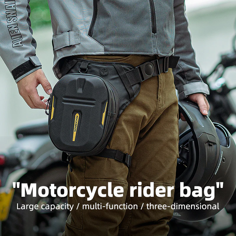 ROCKBROS Waterproof Multifuctional MOTORCYCLE LEG BAG [Hard Case]