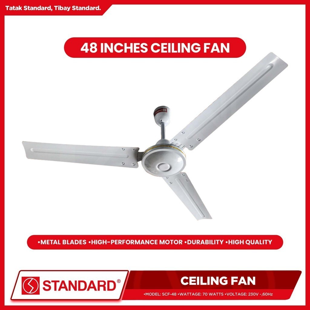 STANDARD Ceiling Fan 48" (Diameter Metal Blade) - SCF-48