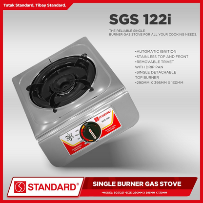 STANDARD Gas Stove Single Burner  LPG - BURNER ONLY -SGS 122S