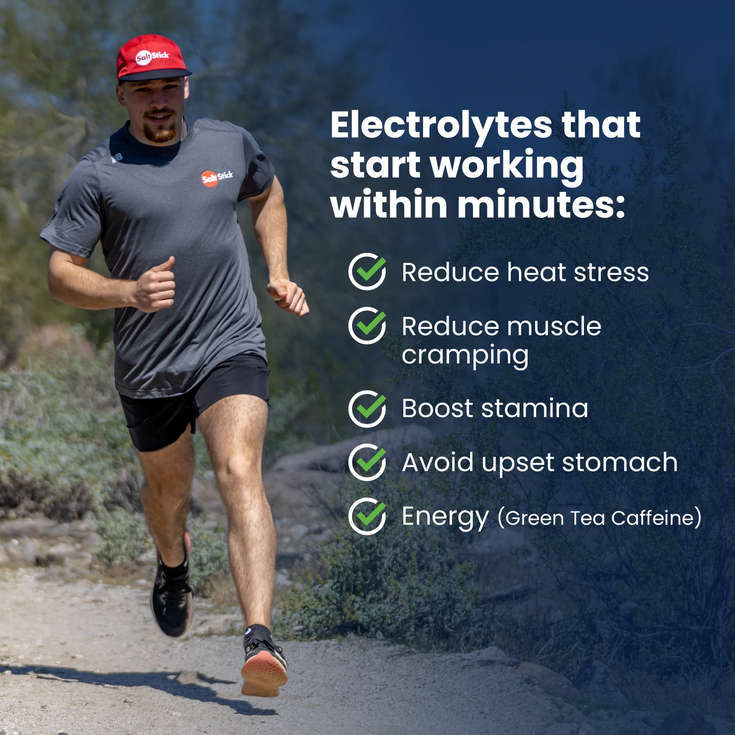 SaltStick Electrolyte FastChews [Tropical Twist + Caffeine] - Packet of 10Tablets