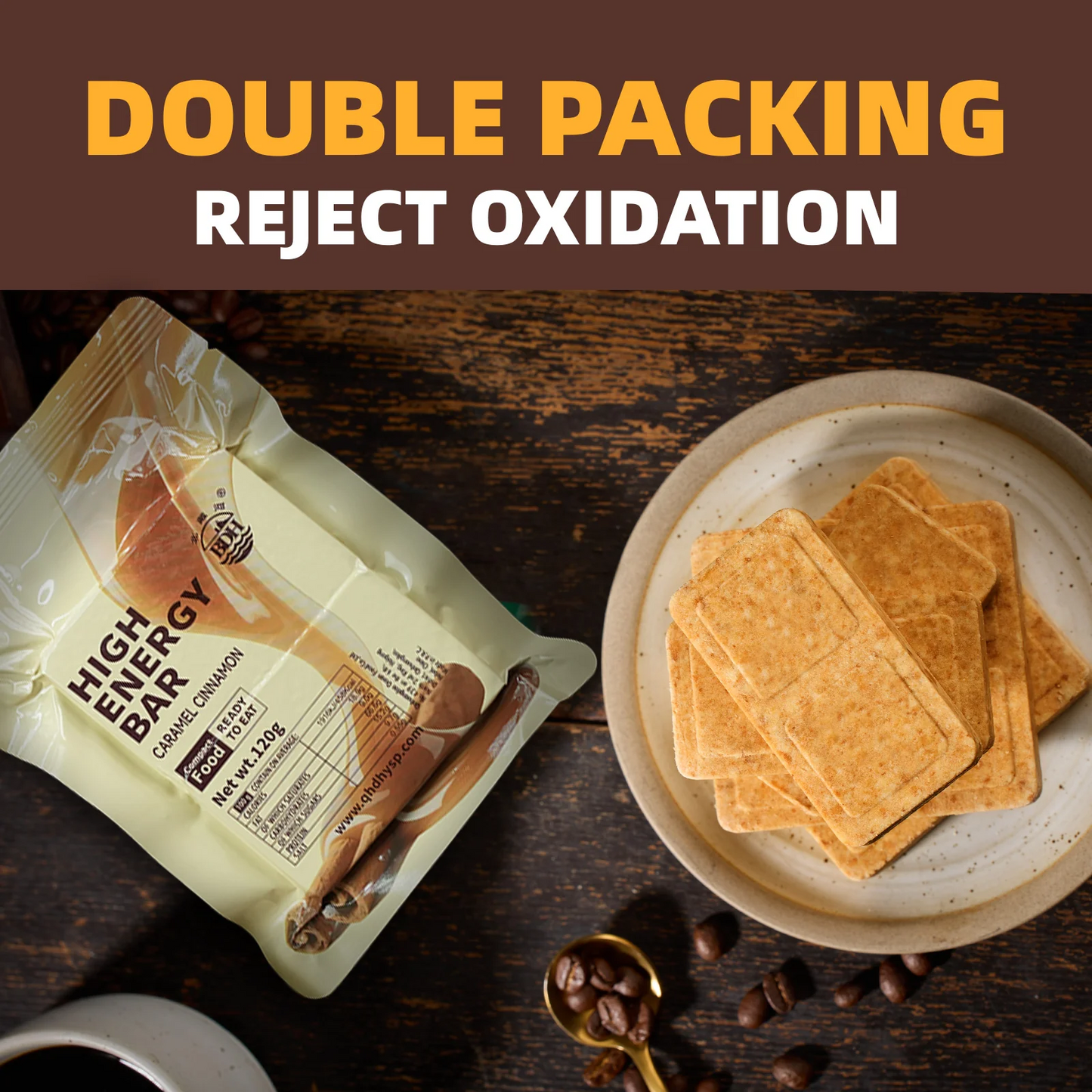 High Energy Bar 120g Exp. Date 2045 - CARAMEL CINNAMON