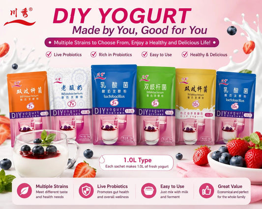 DIY YOGURT STARTER CULTURE BIFIDOBACTERIUM with 5-10 STRAINS (1g x 10 Sachets)